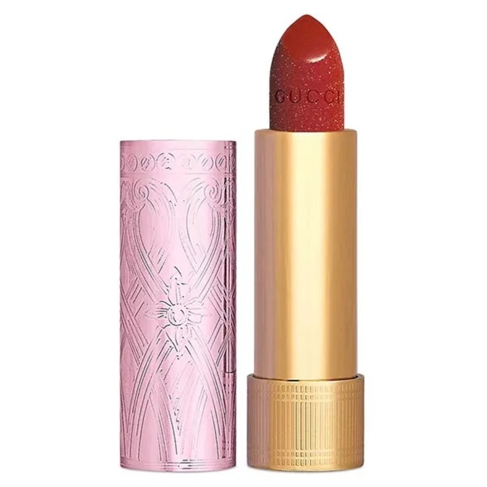 Gucci Red Lipstick with Creamy Finish and Precise Application